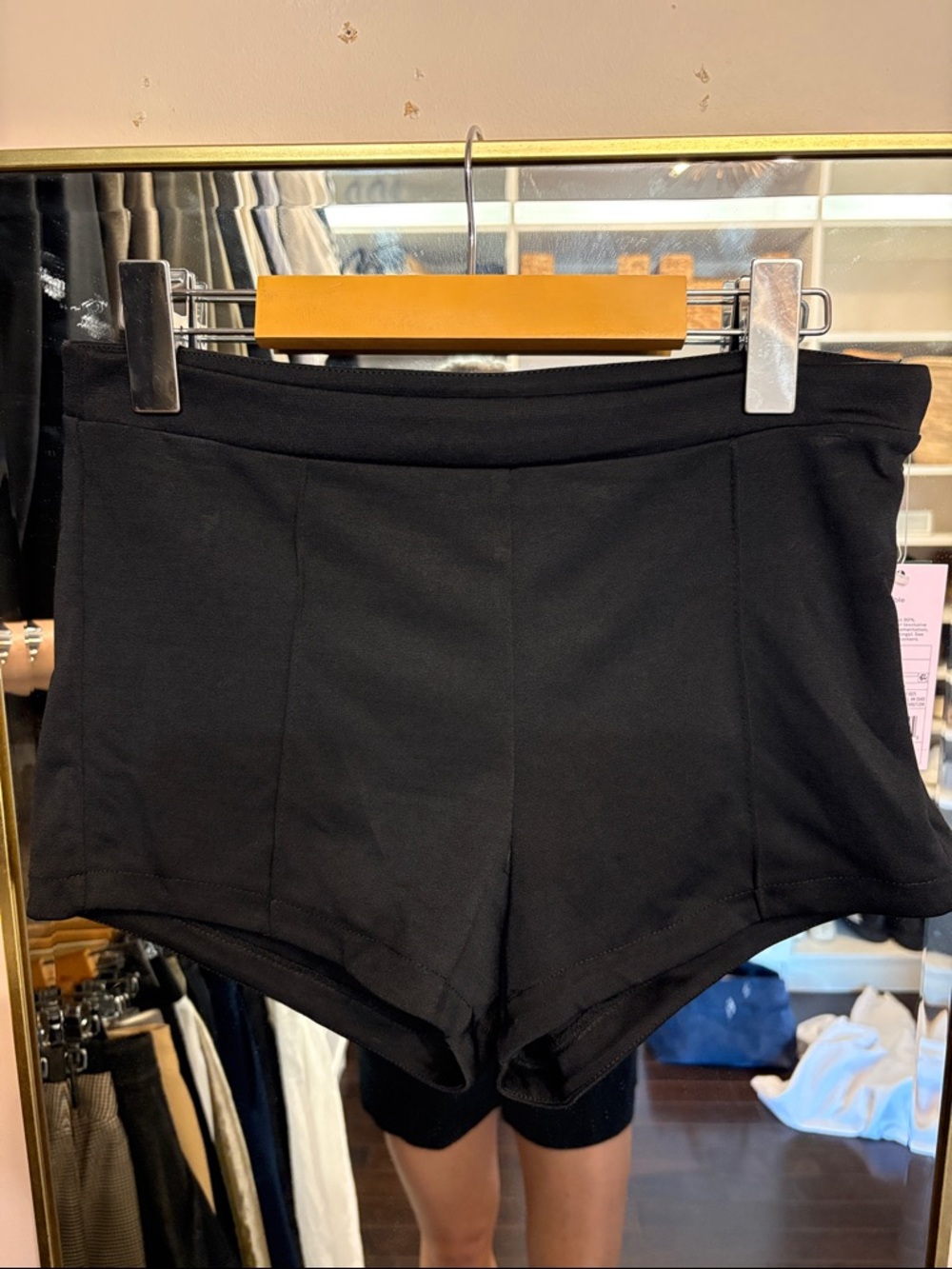 Wild Fable Black Women's High-Rise Stretch Shorts